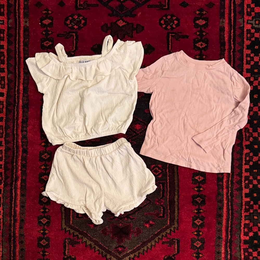 Old Navy Kids Matching Set - White and Pink